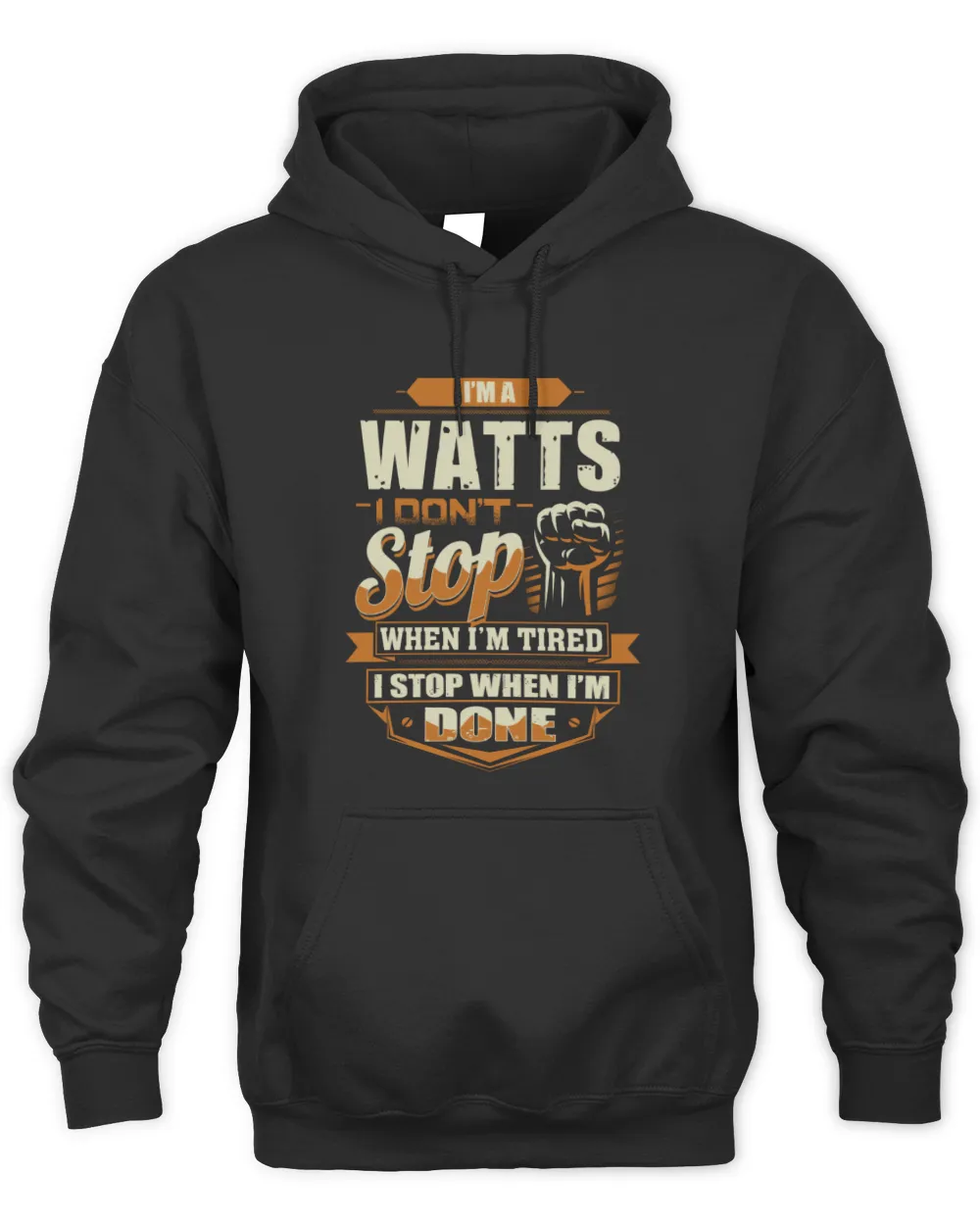 USL-98-Watts Unisex Hoodie black s