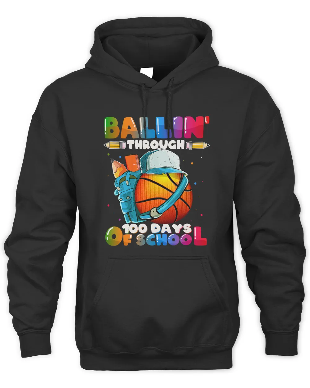 Basketball Ballin Through 100 Days of School Basketball Boys Girls