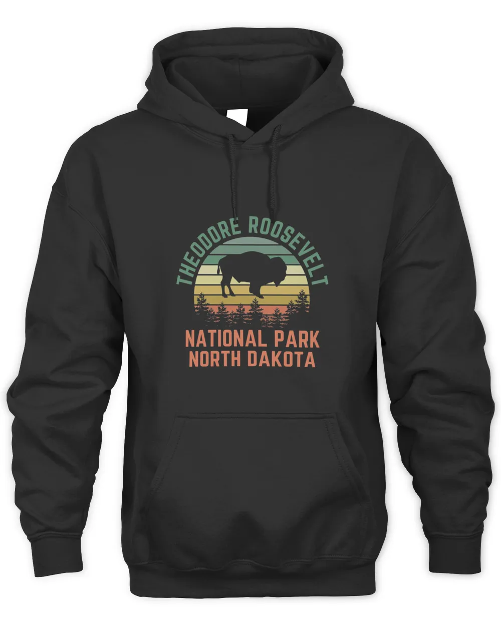 Theodore Roosevelt National Park North Dakota Buffalo Bison Wildlife Travel Shirts Stickers T-Shirt