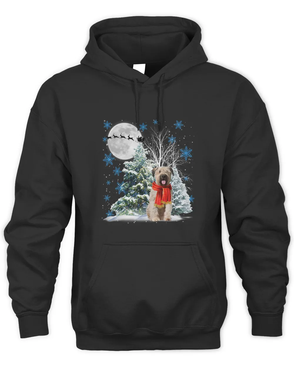 Bouvier Des Flandres Under Moonlight Snow Christmas Pajama 121
