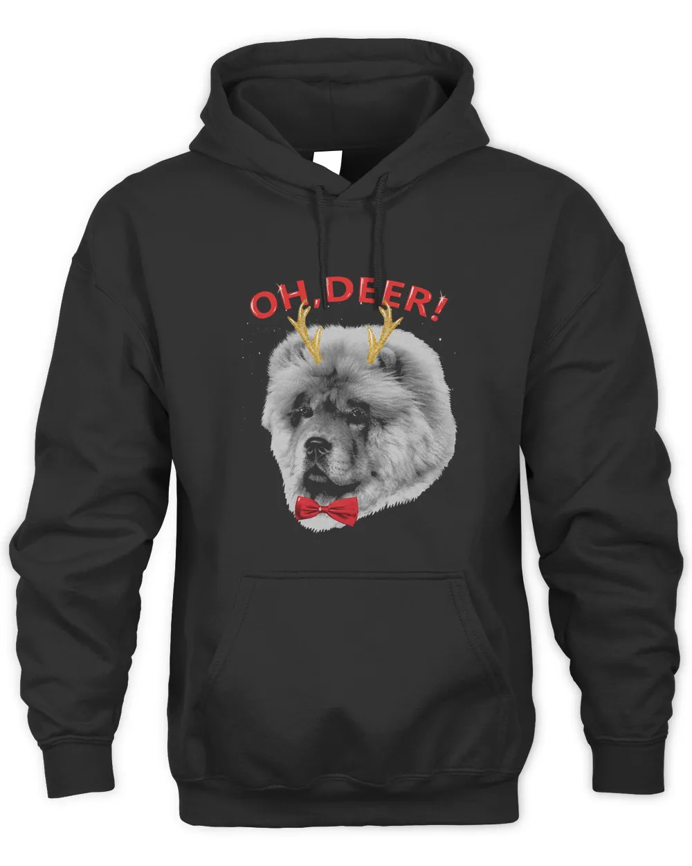 Oh Deer Chow chow Xmas Red Bowtie 37