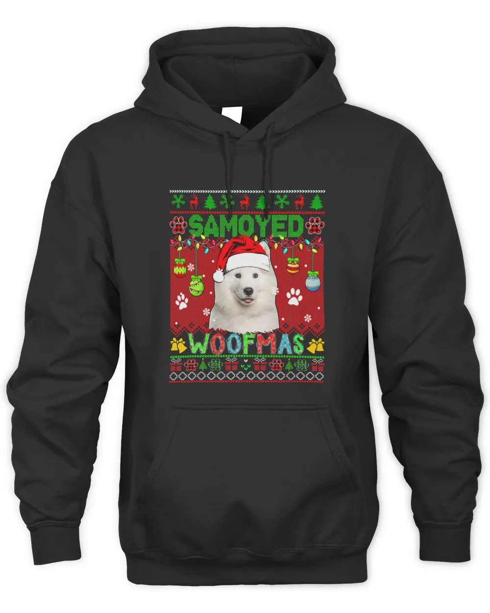 Samoyed Christmas Woof Santa Samoyed Lover Owner Family 39