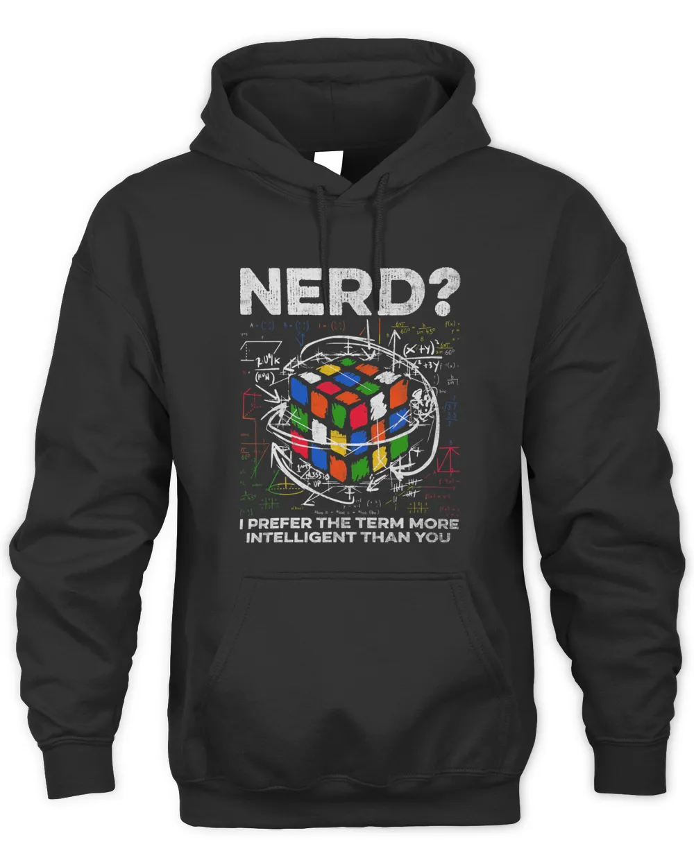 Competitive Puzzle Cube Nerd I Prefer The Term Speed Cubing Unisex Hoodie black s
