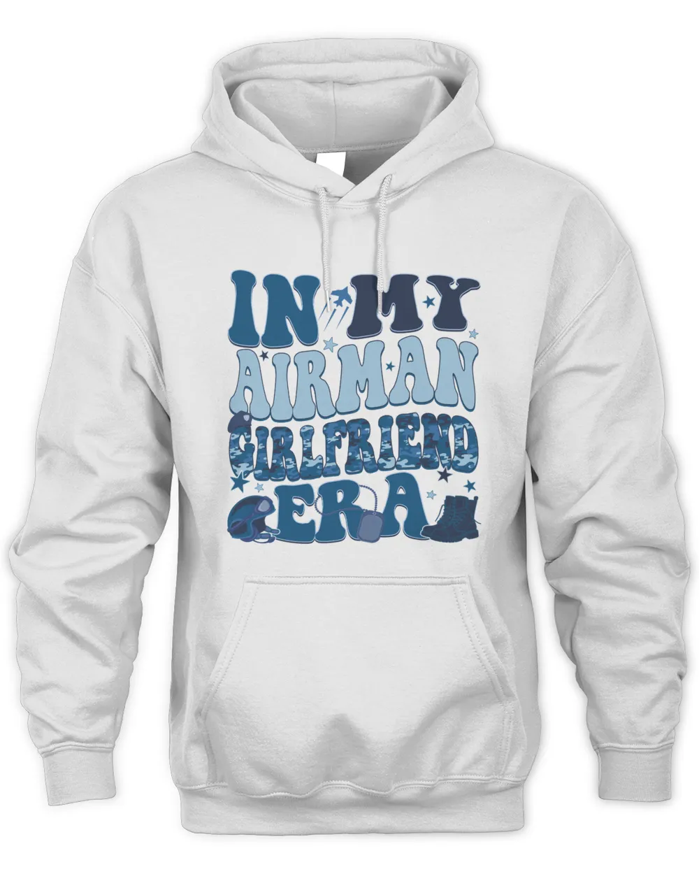 In My Airman Girlfriend Era Sweatshirt, Hoodies, Tote Bag, Canvas Unisex Hoodie white s
