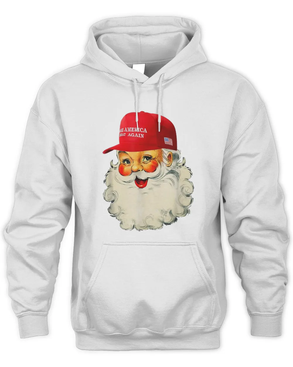 Make Christmas Great Again Unisex Hoodie white s