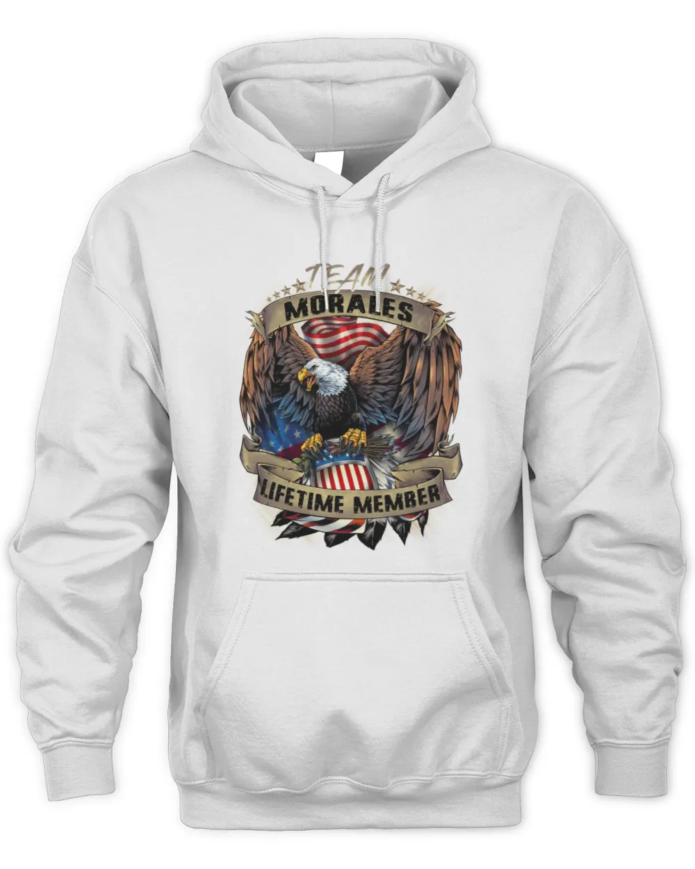 Team Morales Lifetime Member Unisex Hoodie white s