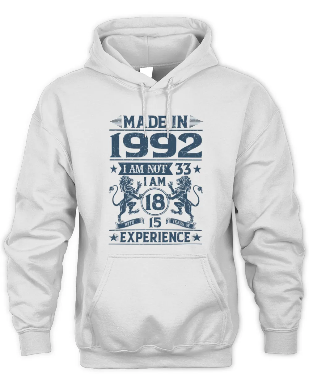 1992 - Lion experience 2025 Unisex Hoodie white s