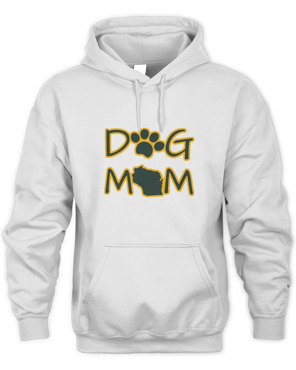 Dog Mom Green Bay Wisconsin Green Sticker Shirt Gift T-Shirt