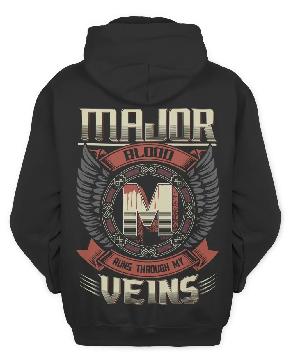 MAJOR BLOOD D1 Unisex Hoodie black s