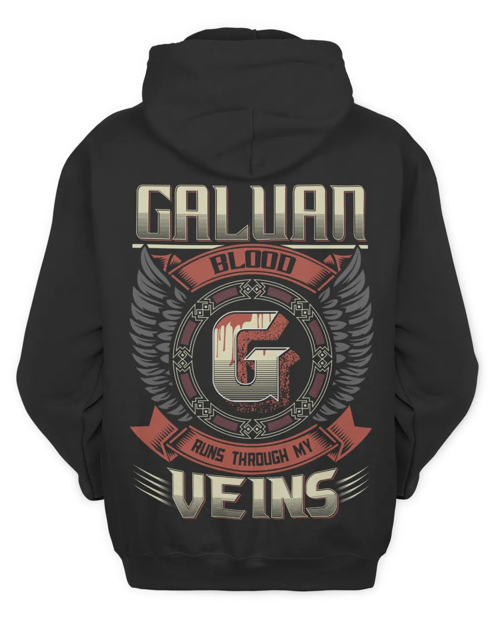 GALVAN BLOOD D1 Unisex Hoodie black s