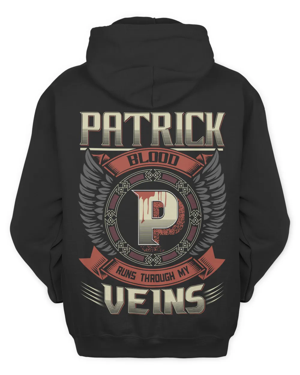 PATRICK BLOOD D1 Unisex Hoodie black s