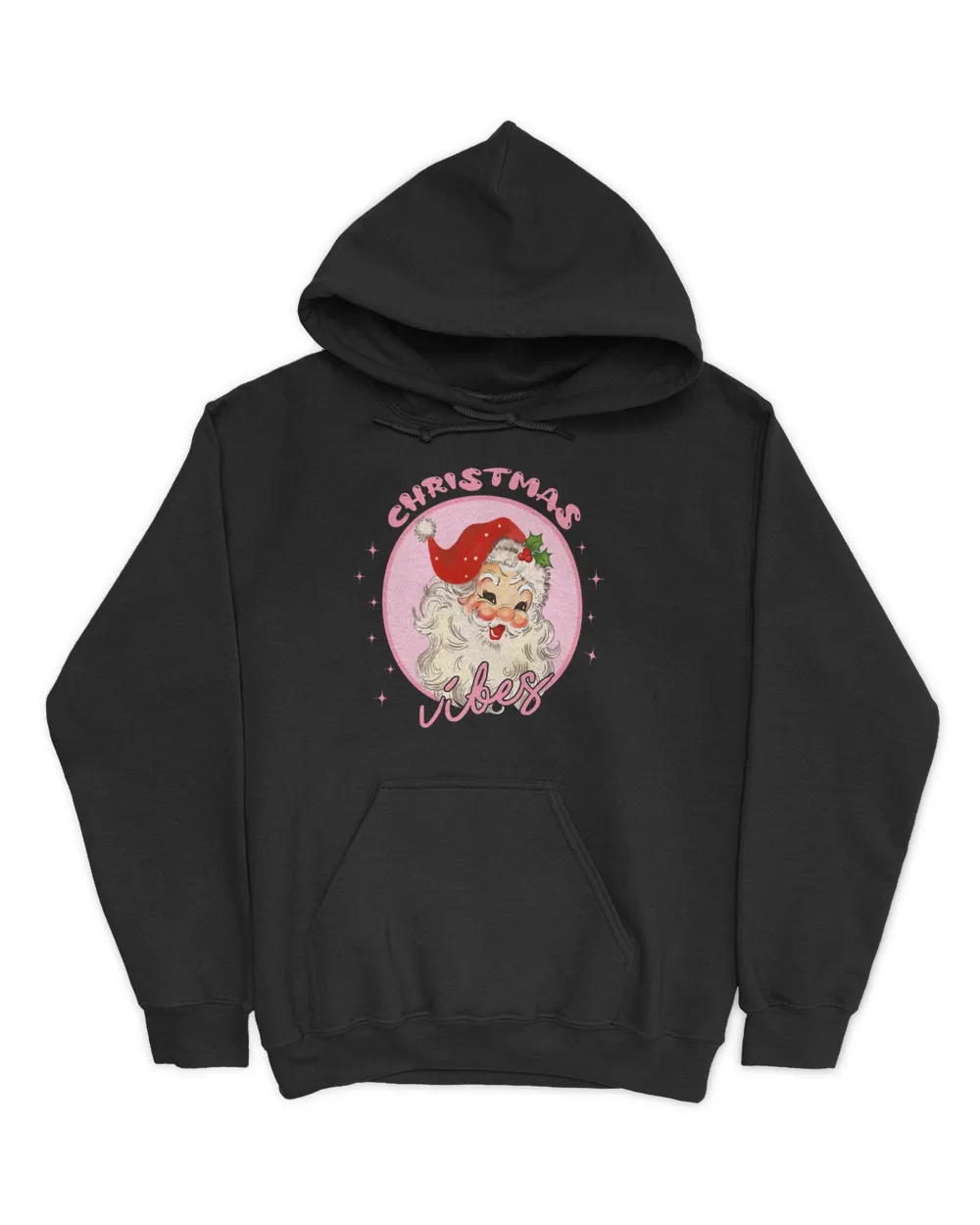 Retro Vintage Pink Santa Claus Christmas Vibes 6