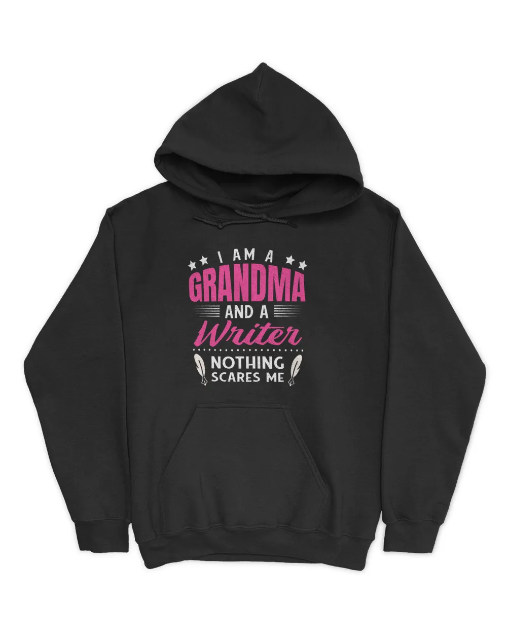 Books Enthusiast Editor I Am A Grandma And A Writer Unisex Hoodie black s