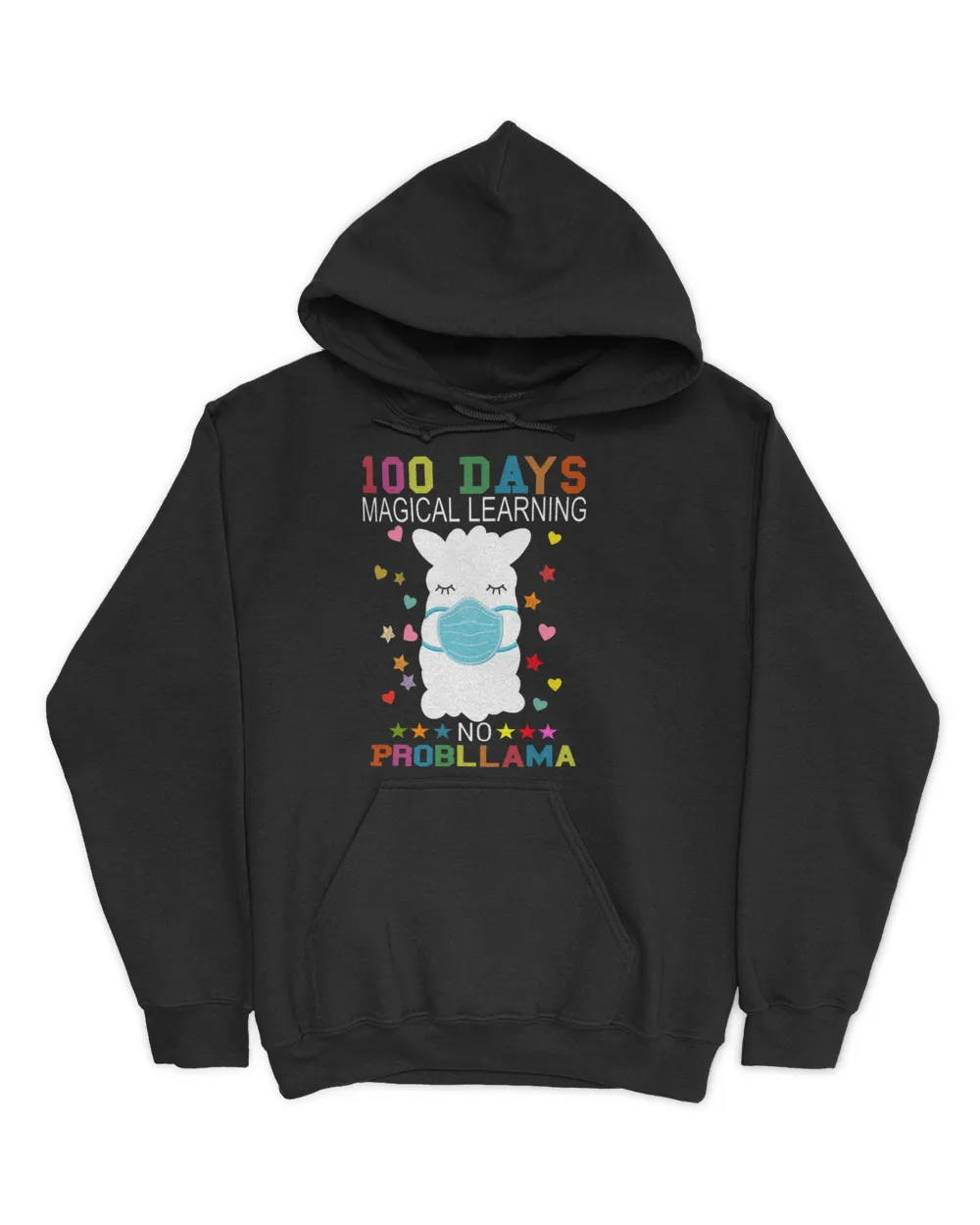 100 Days of Magical Learning No Probllama Llama Mask Funny