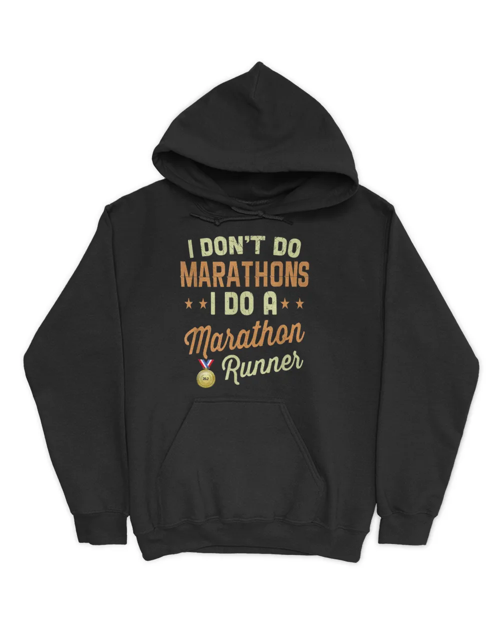 I don't do marathons Unisex Hoodie black s