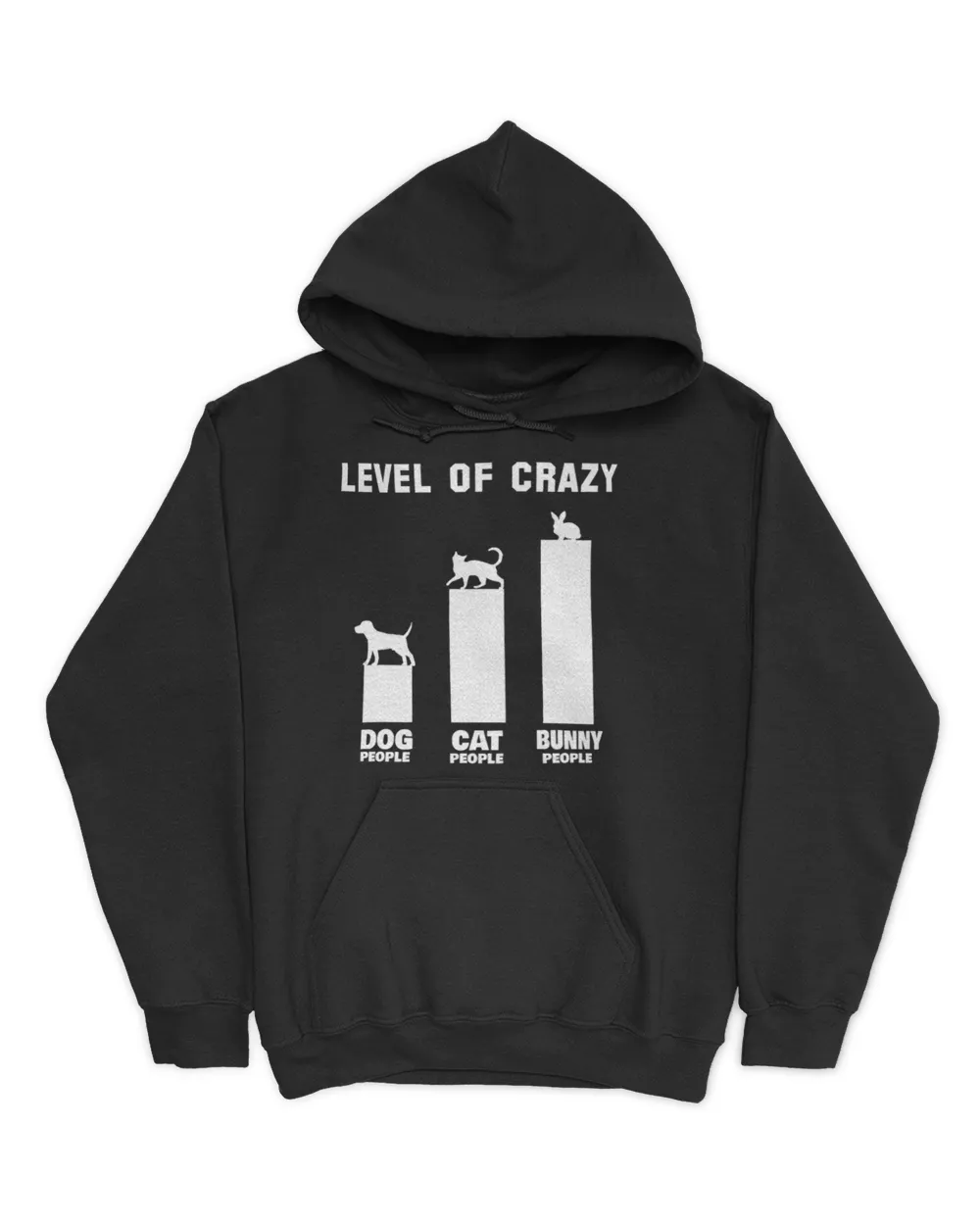 Level of crazy Unisex Hoodie black s