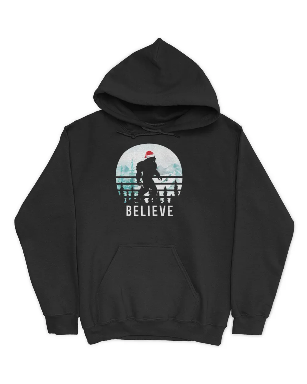 Believe Bigfoot Santa Christmas Classic T-Shirt
