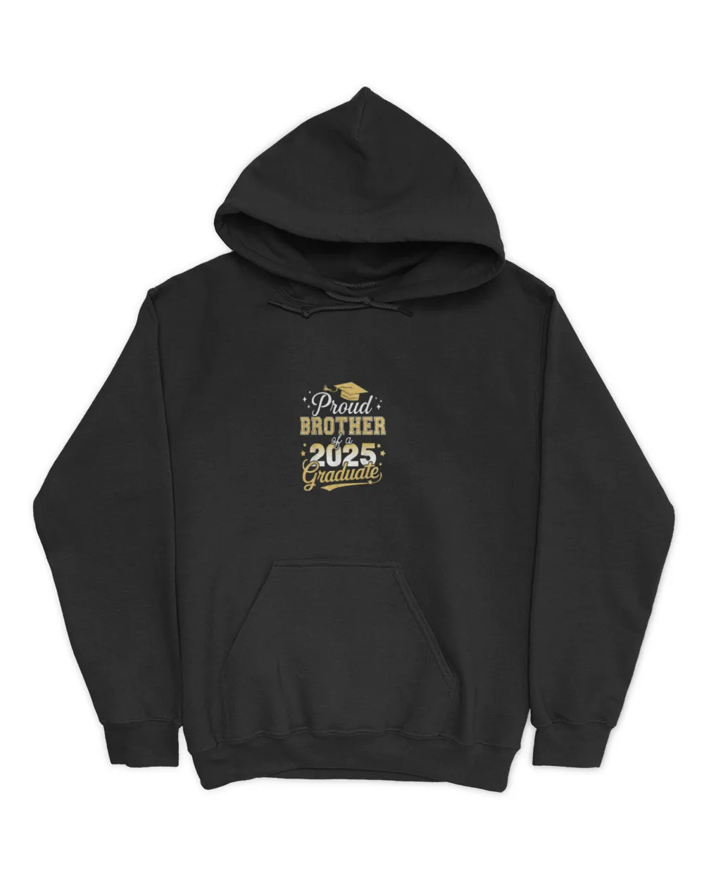 Proud brother of a class of 2025 graduate senior graduation 1 Unisex Hoodie black s