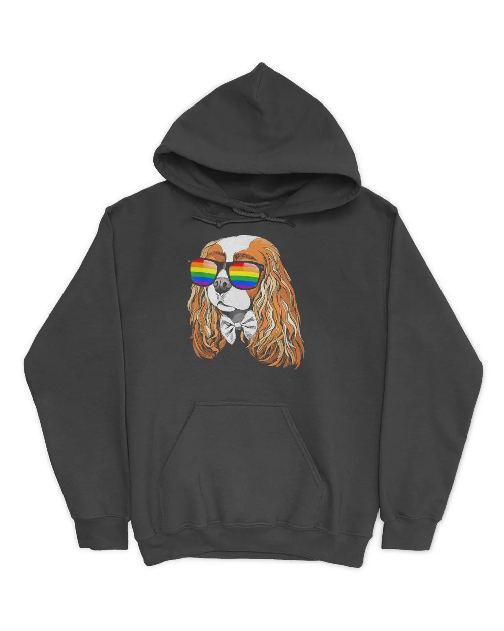 Cavalier King Charles Spaniel Face Gay Pride LGBT Tshirt