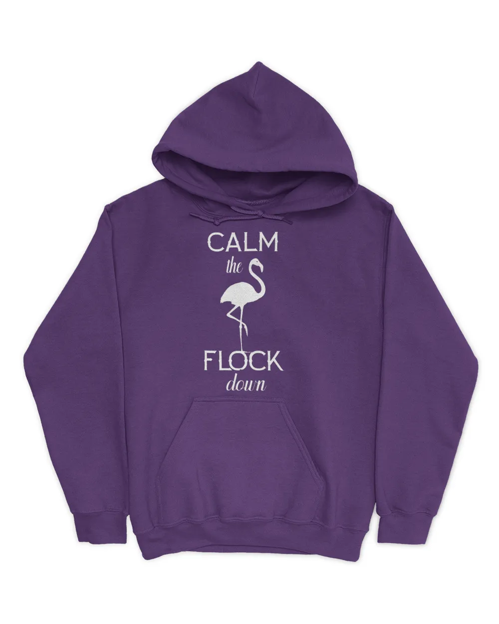 Calm The Flock Down Funny Summer Saying Pink Flamingo