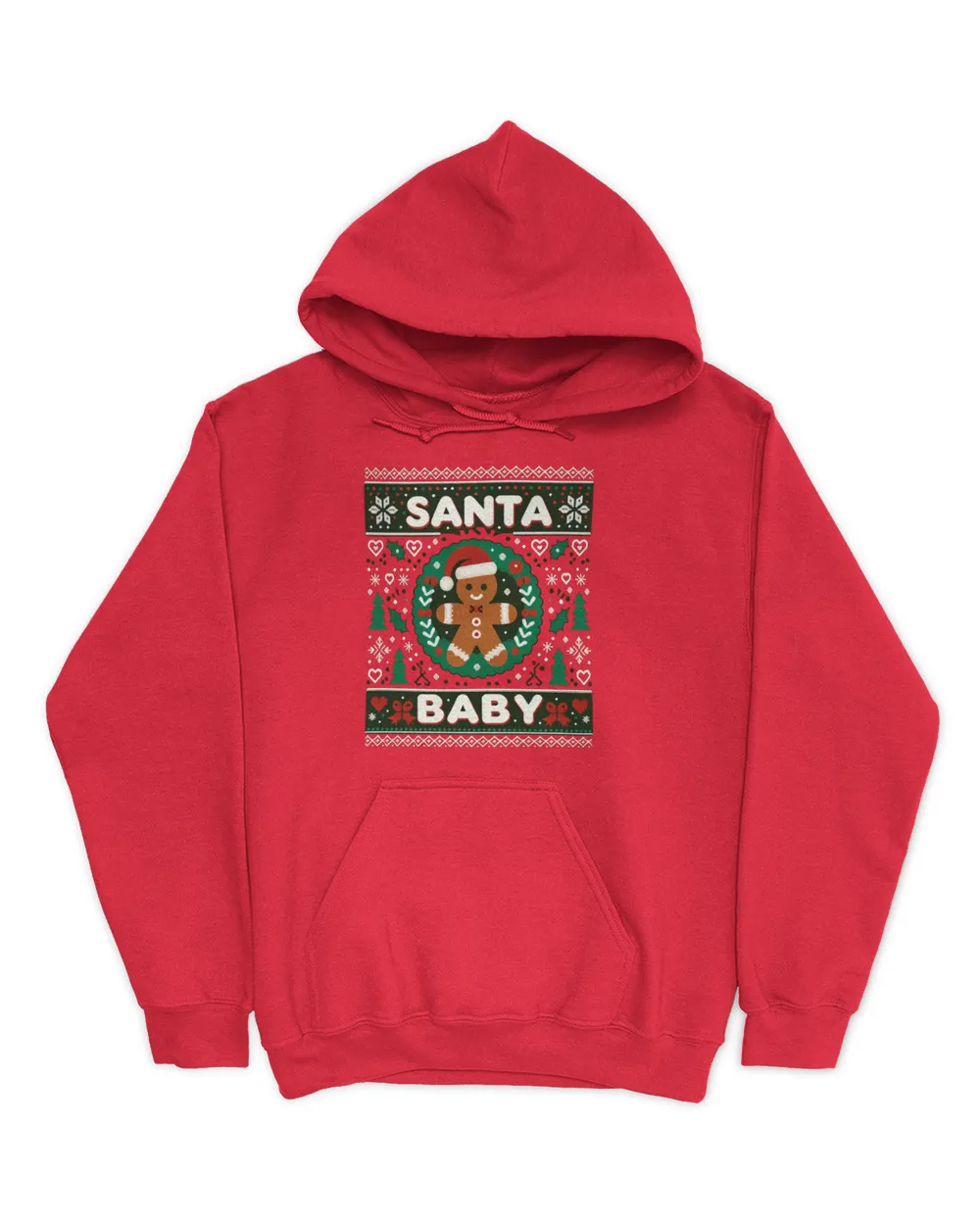 Santa Baby Pregnancy Announcement - Ugly Christmas Sweater