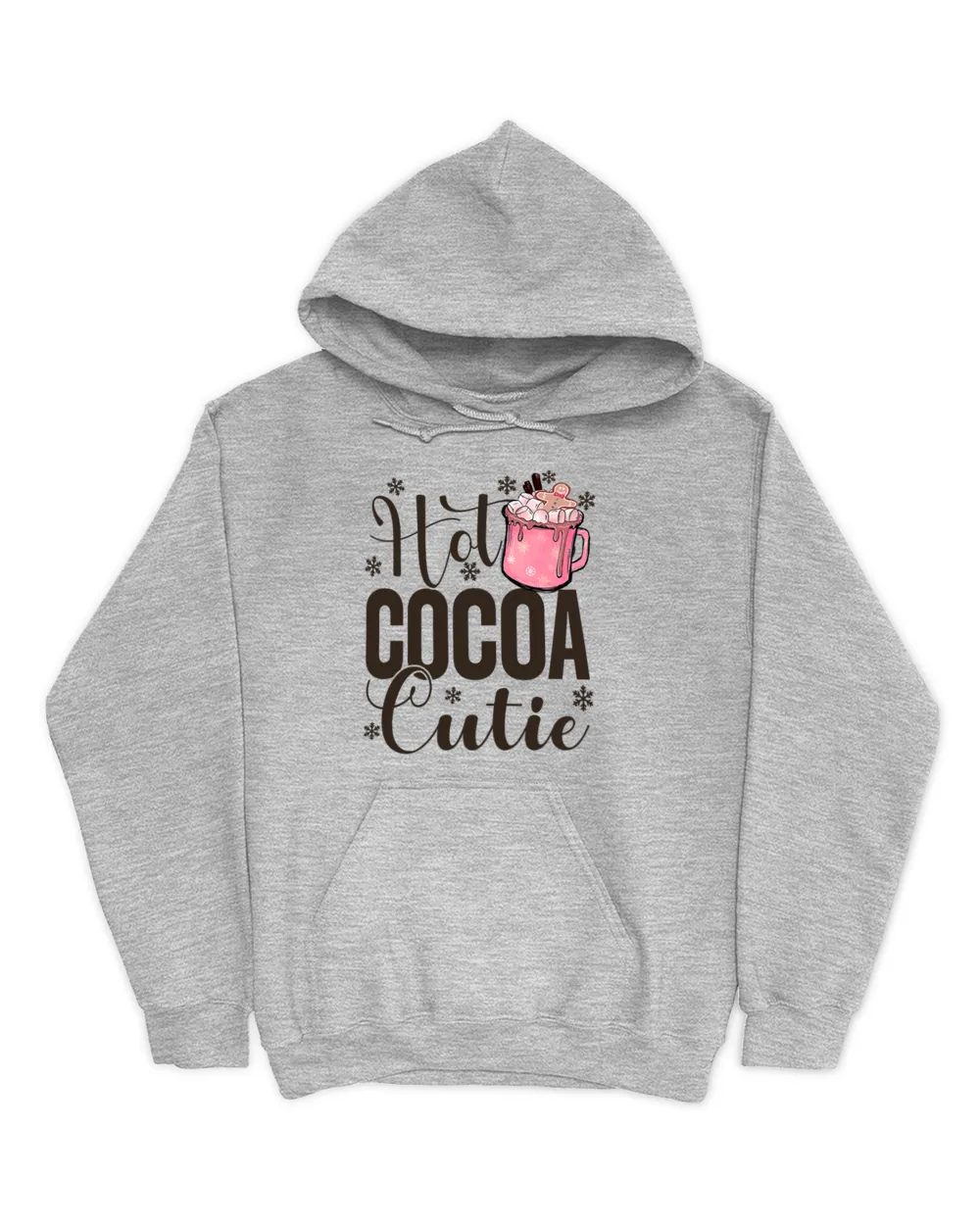 Hot Cocoa Cutie Christmas Quote Hot Chocolate Lover Women