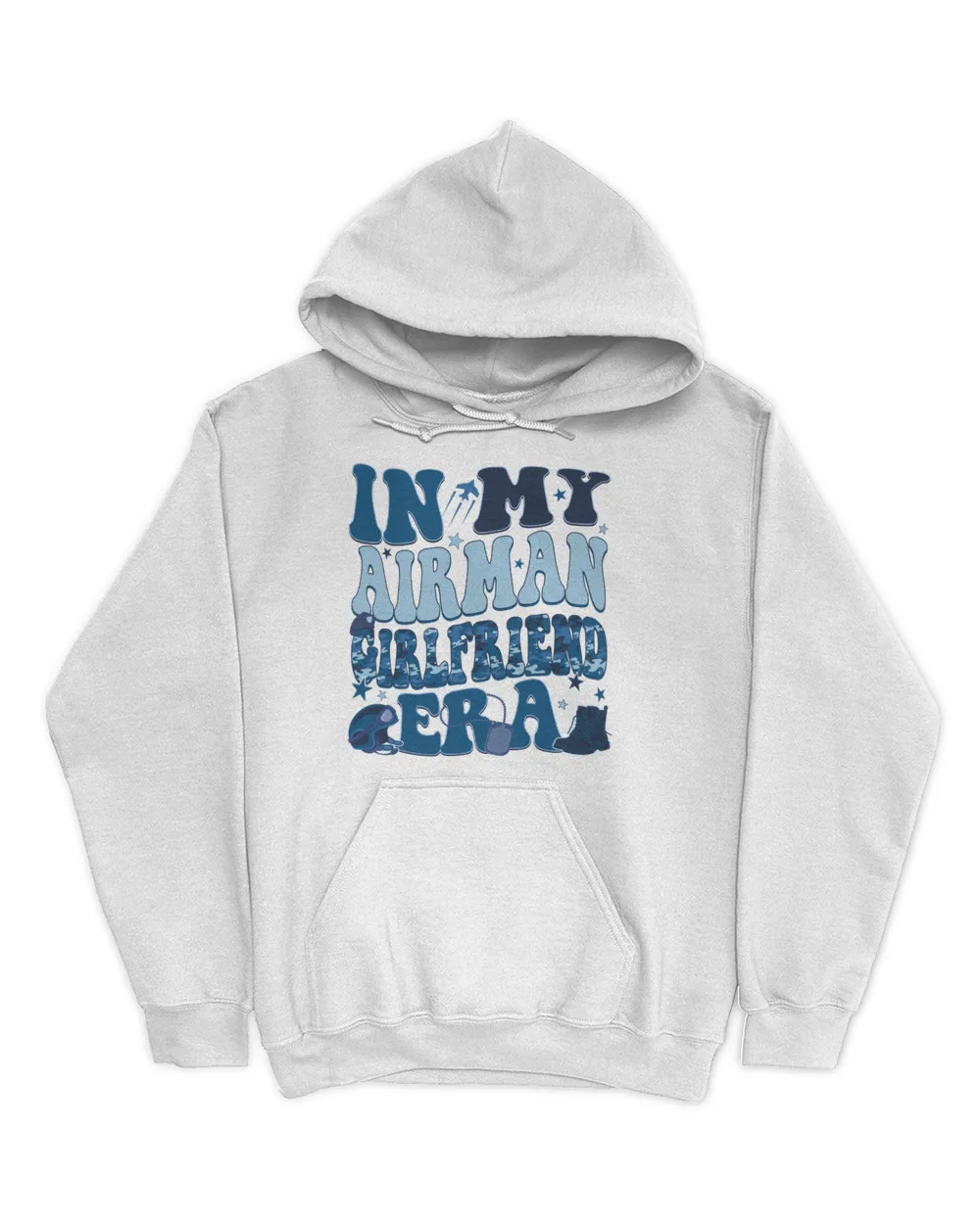 In my airman girlfriend era shirt Unisex Hoodie white s