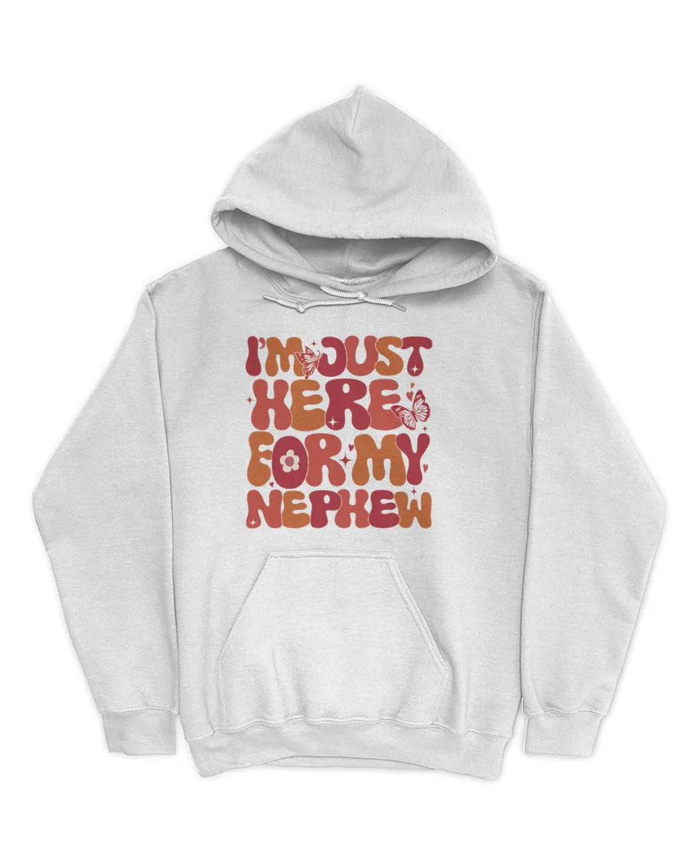 I'm Just Here For My Nephew Shirt, Football Shirt, Coolest Aunt Gift, Nephew Gift, Funny Aunt And Nephew Shirt, Cool Aunt Club Shirt Unisex Hoodie white s