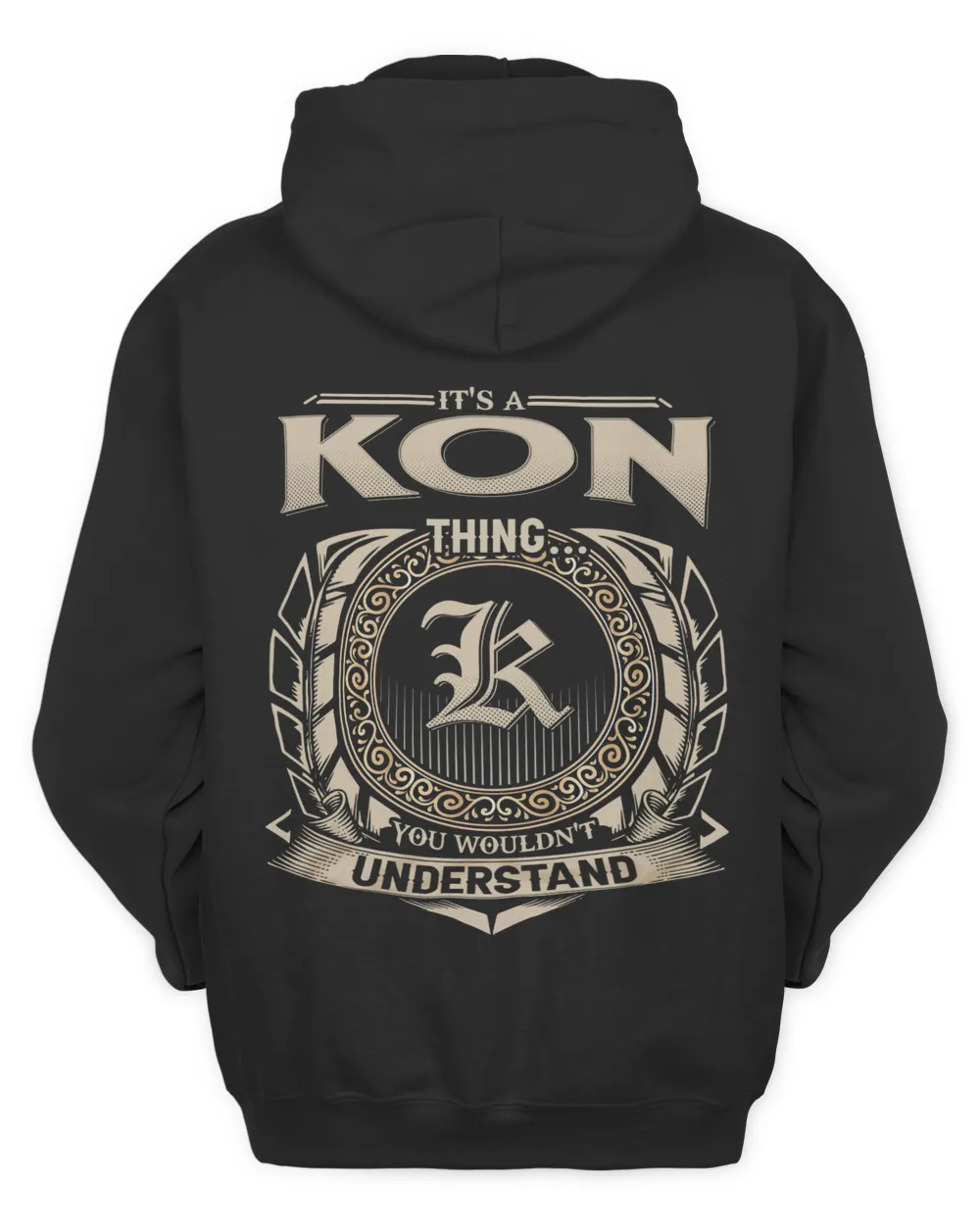 KON Unisex Hoodie black s