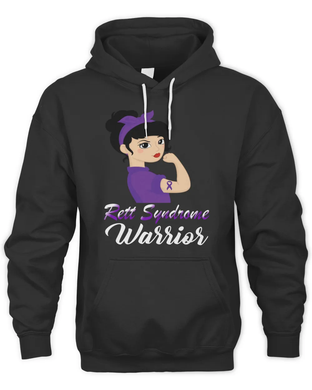 Rett Syndrome Warrior  Purple Women  Purple Ribbon  Rett Syndrome  Rett Syndrome Awareness1811 T-Shirt