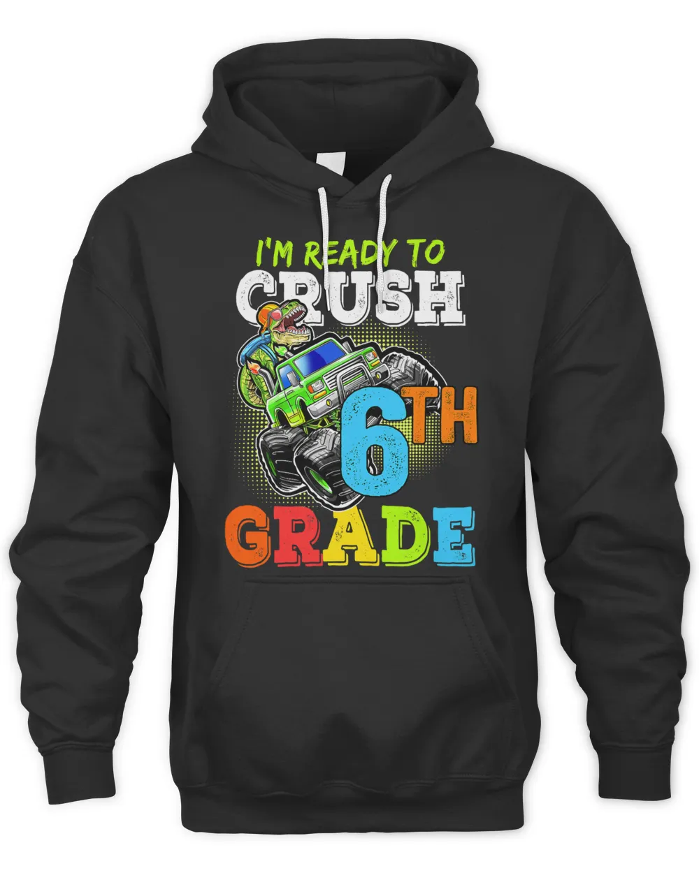 Im Ready To Crush th Grade Dinosaur Back To School Boys Kid 2