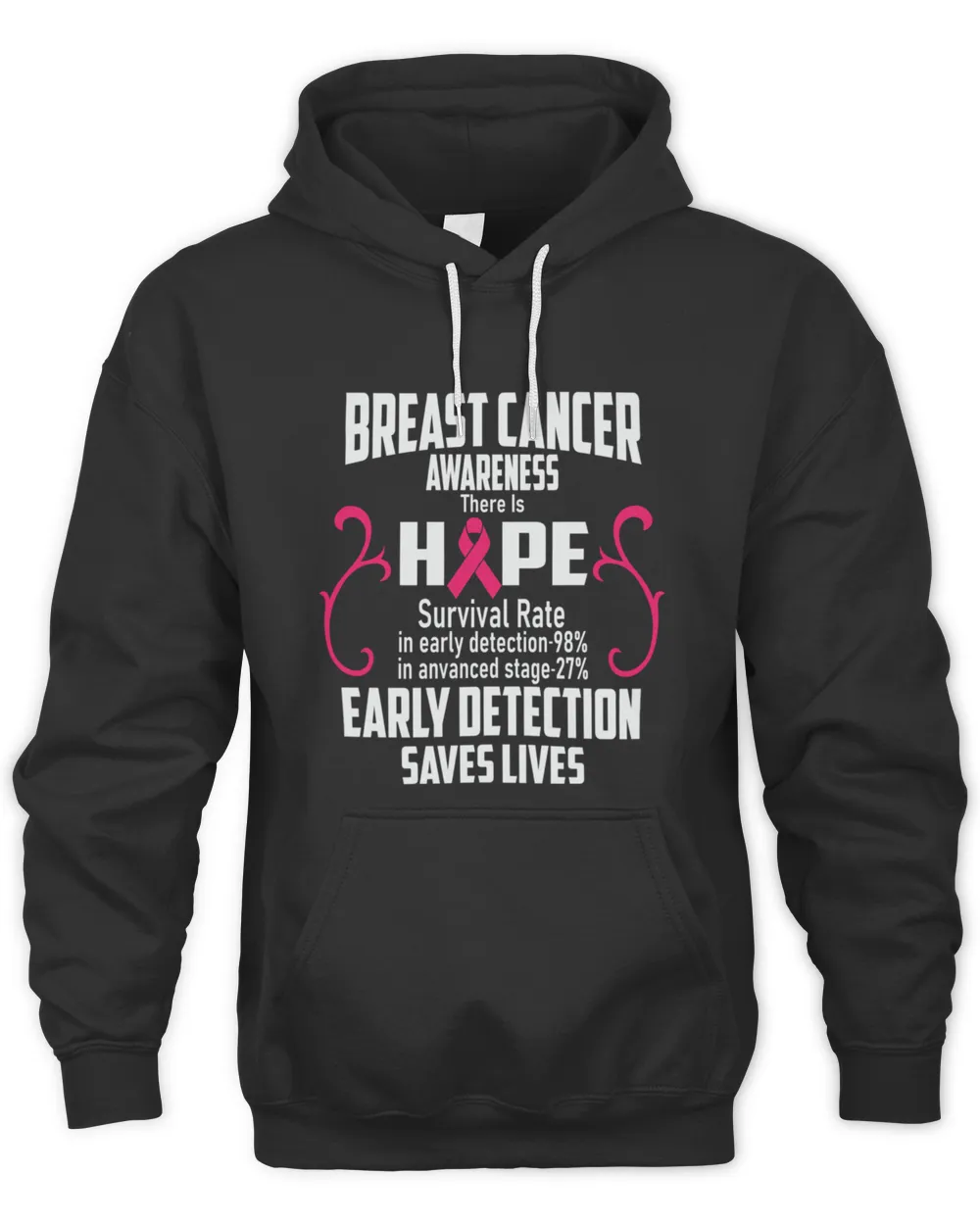 Breast Cancer Awareness There Is Hope Early Detection Saves Lives T-Shirt