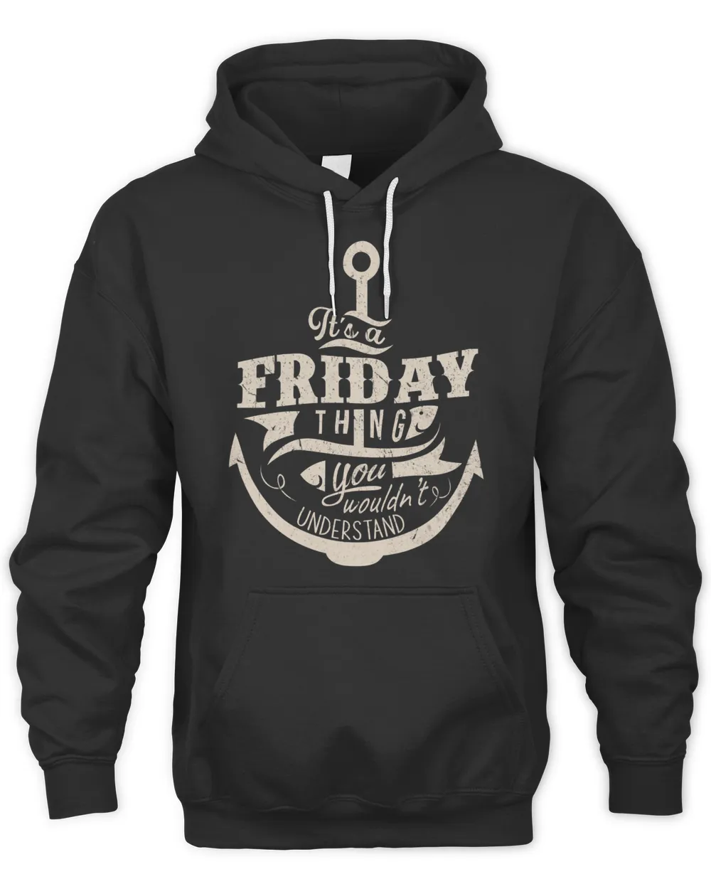 FRIDAY Unisex Hoodie black s