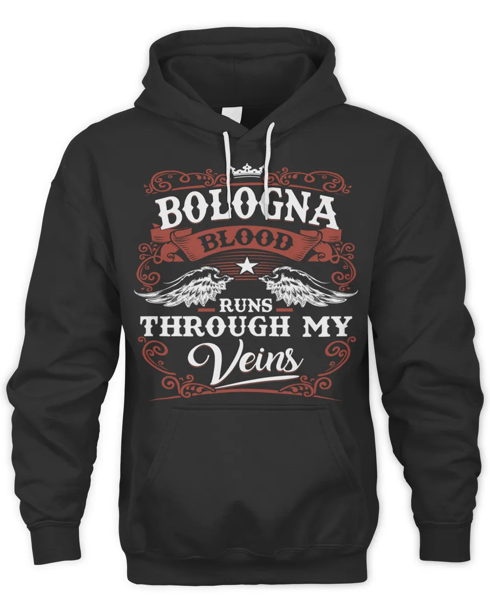 BOLOGNA Unisex Hoodie black s