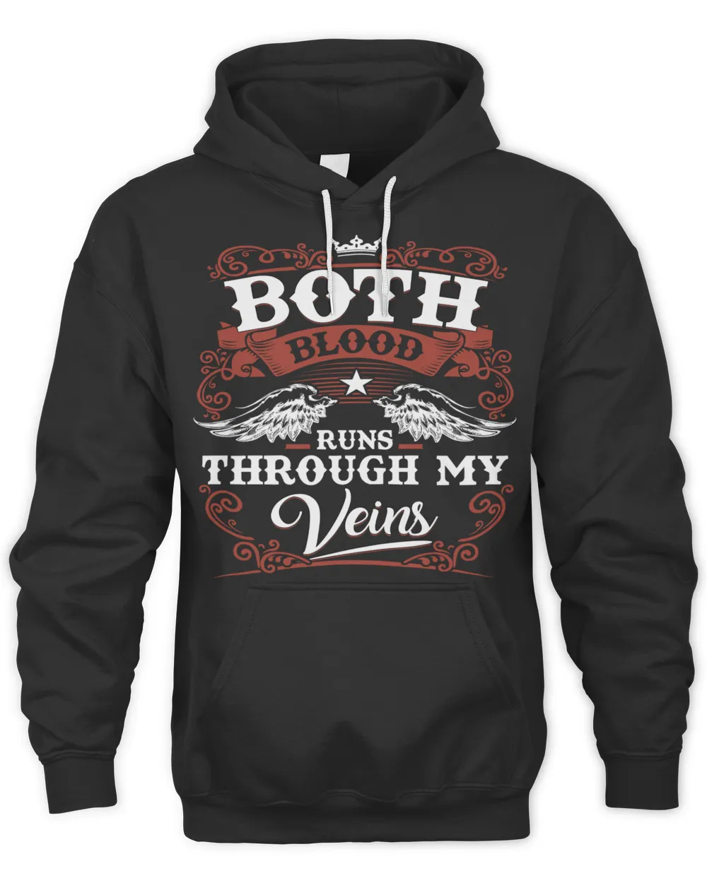 BOTH Unisex Hoodie black s