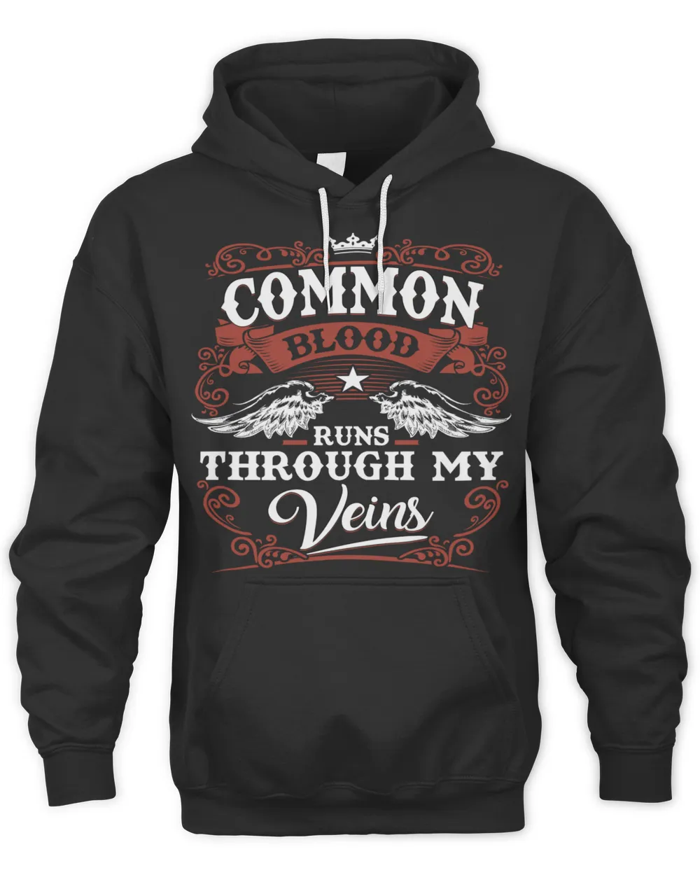 COMMON Unisex Hoodie black s