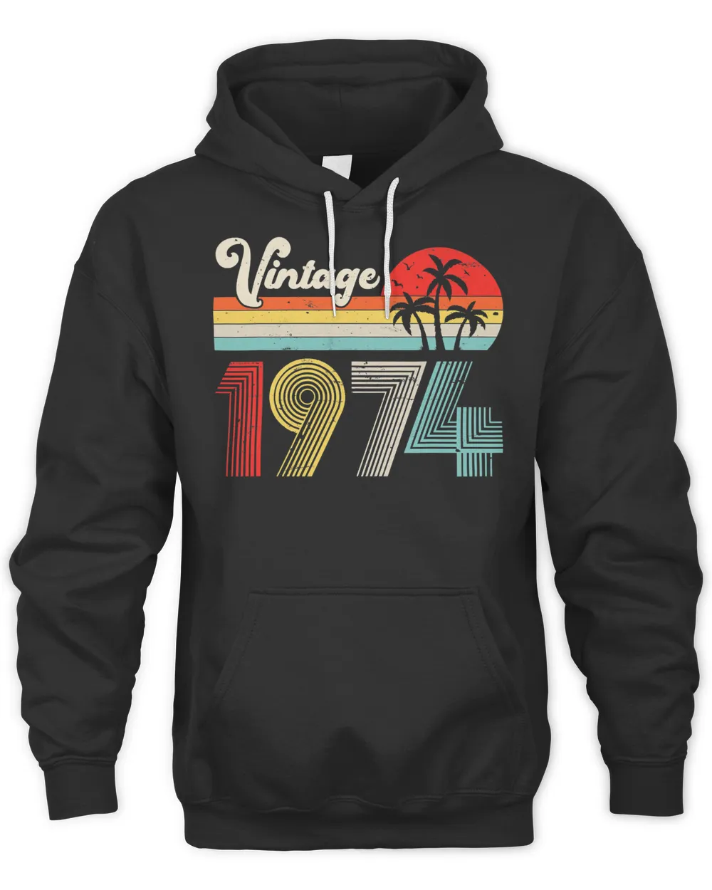 Vintage 1974 Birthday Party Men Women Retro Born In 1974