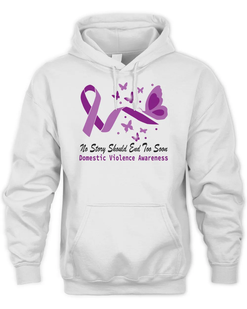 No Story Should End Too Soon Domestic Violence Awareness Butterfly  Purple Ribbon  Domestic Violen
