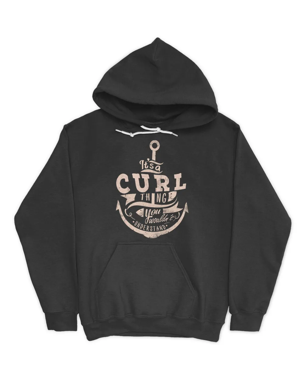 CURL THINGS D2 Unisex Hoodie black s
