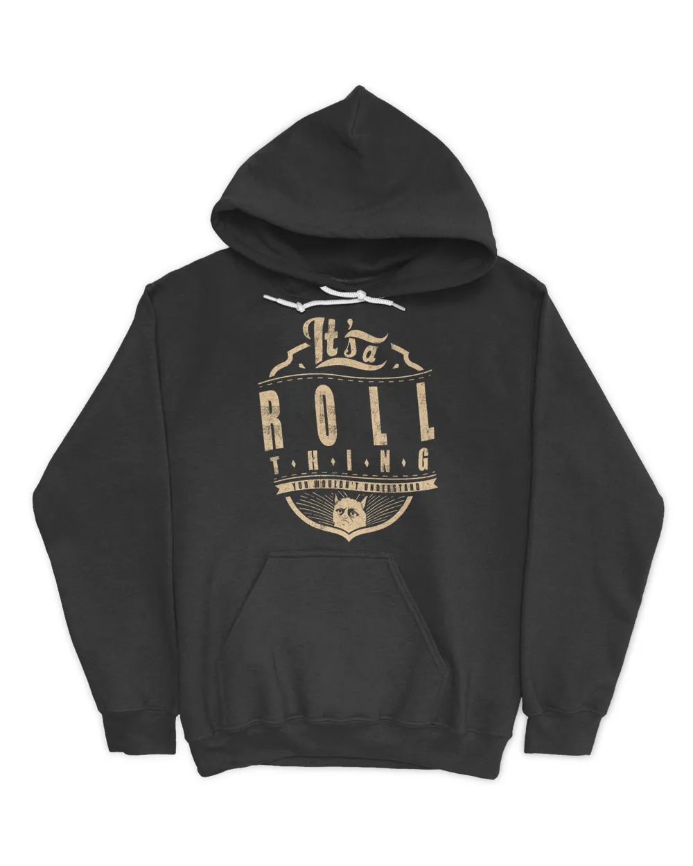 ROLL THINGS D4 Unisex Hoodie black s