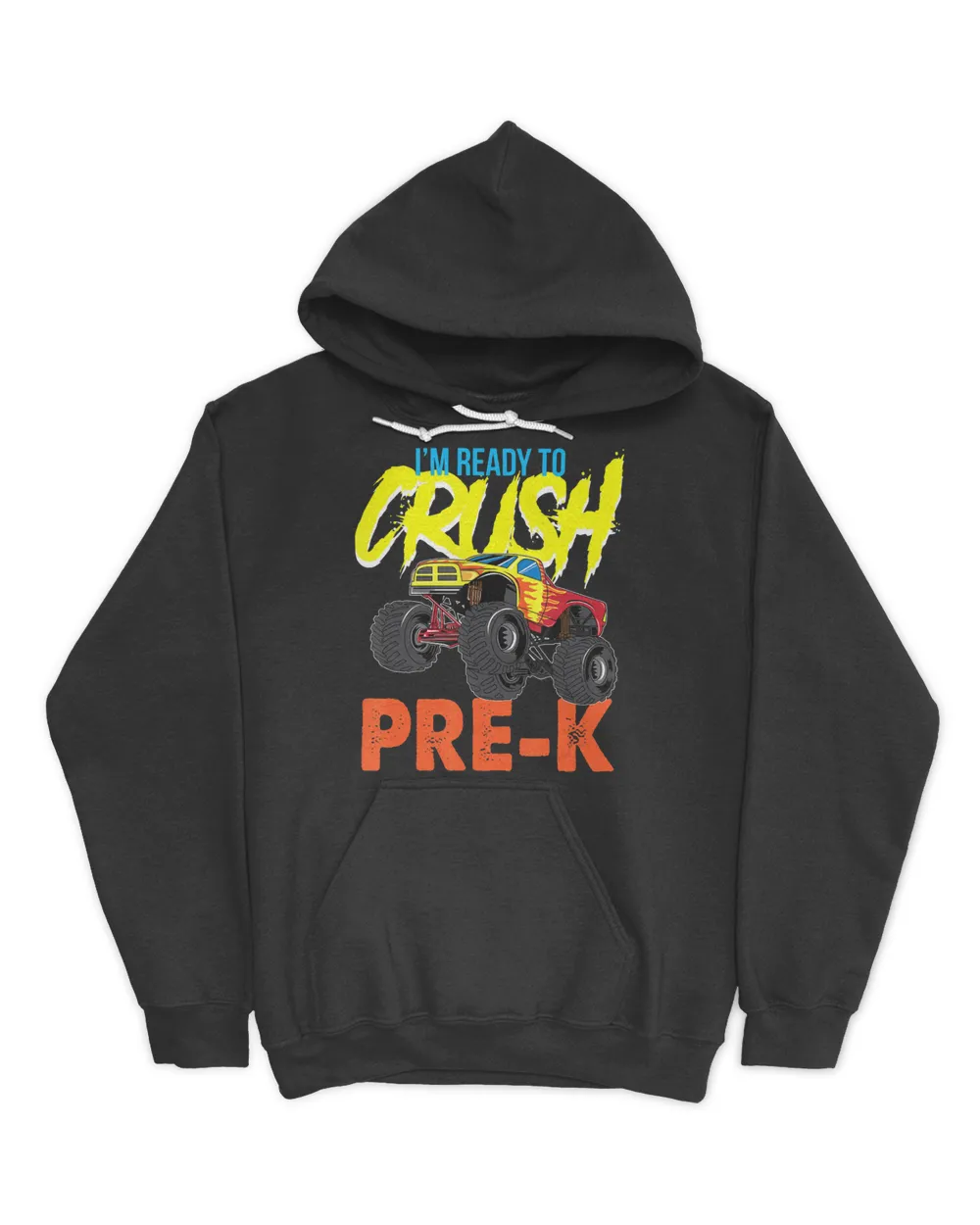 I'm Ready To Crush Pre-K Monster Truck Lover Graphic Print T-Shirt