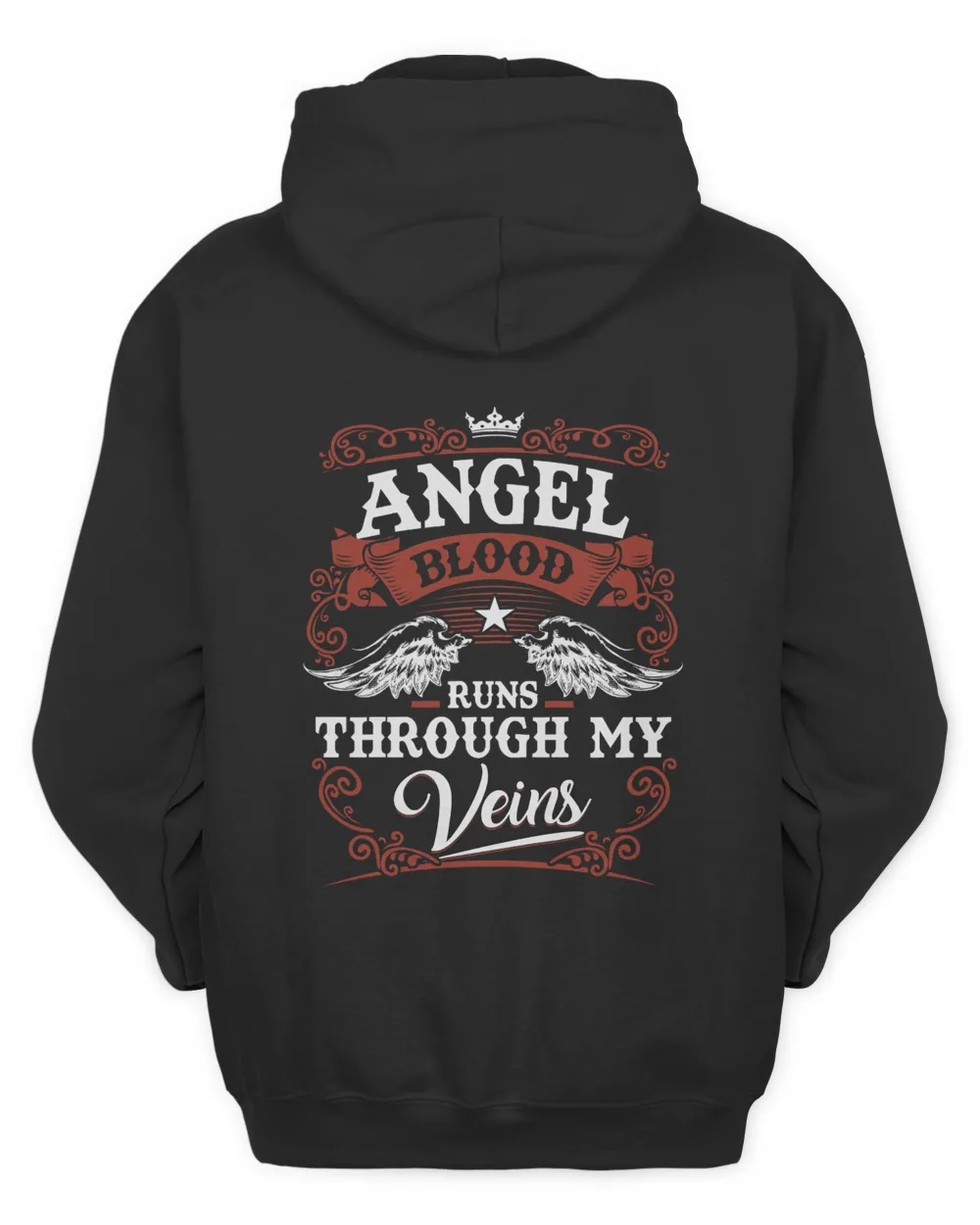 ANGEL Unisex Hoodie black s
