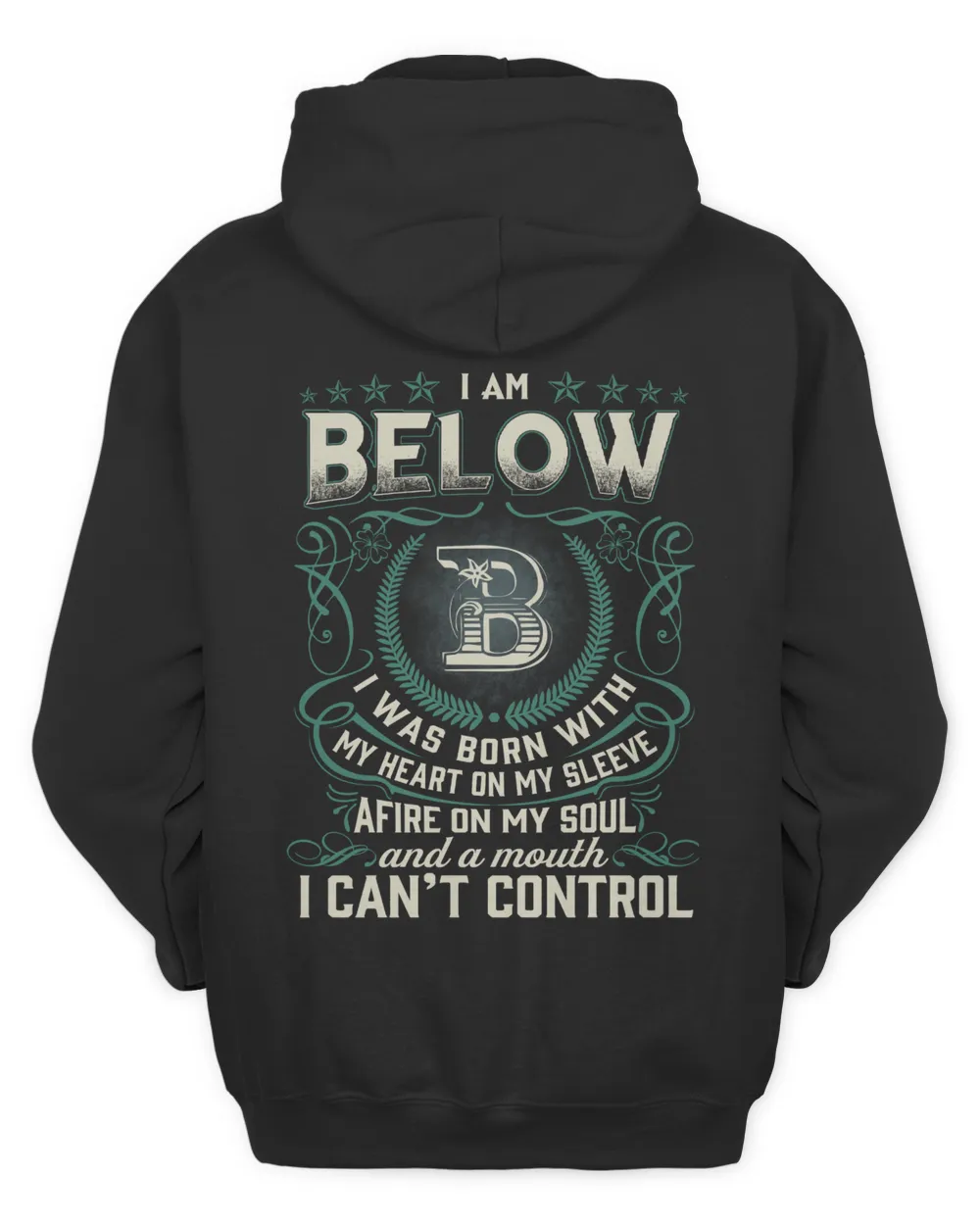 BELOW Unisex Hoodie black s
