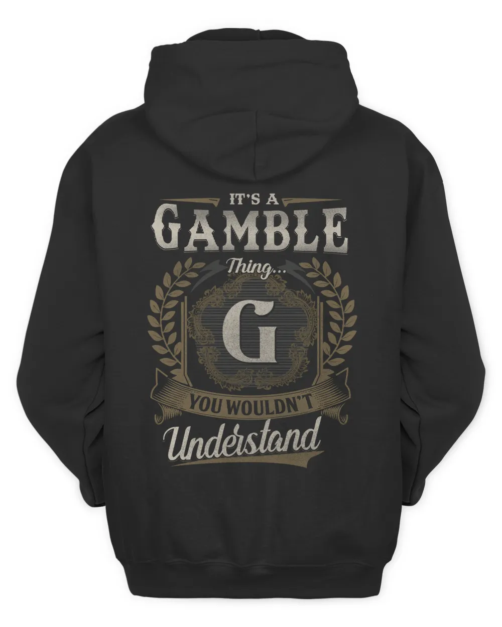 GAMBLE Unisex Hoodie black s