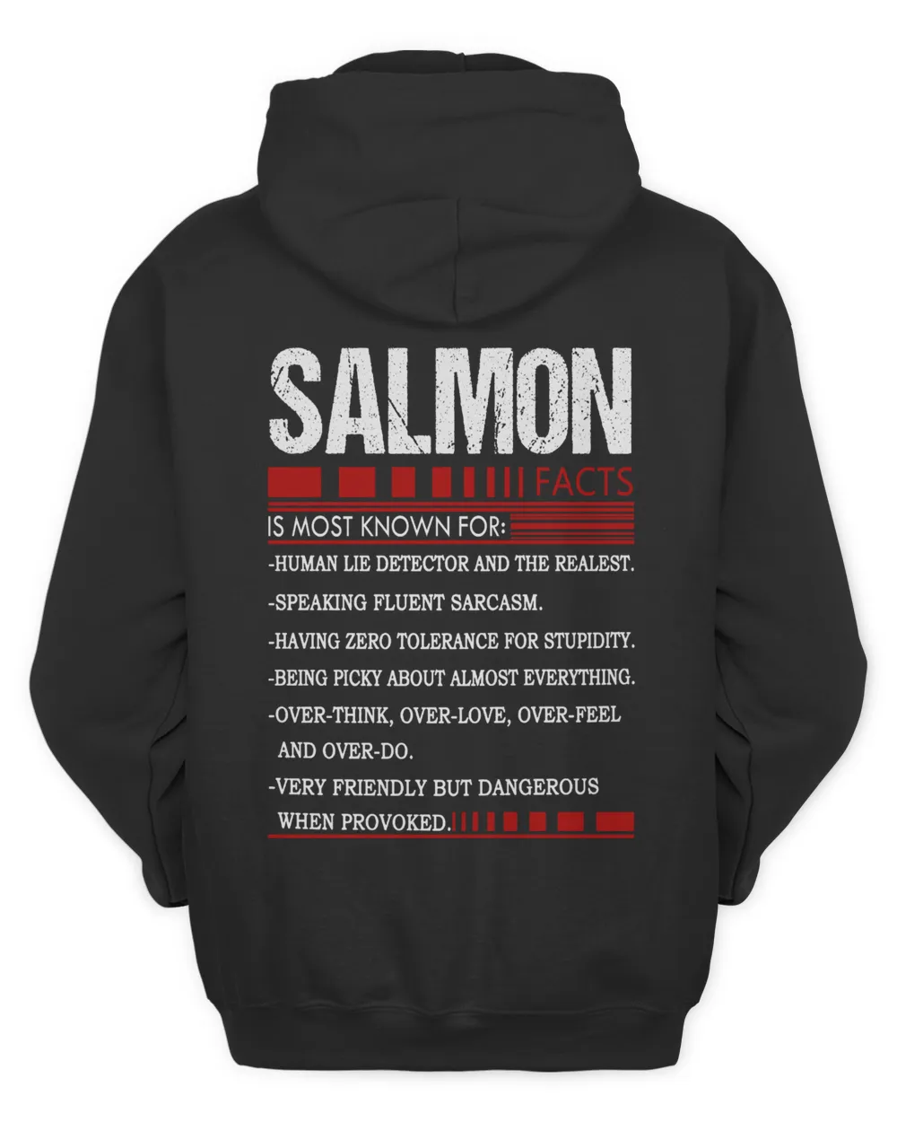 SALMON Unisex Hoodie black s