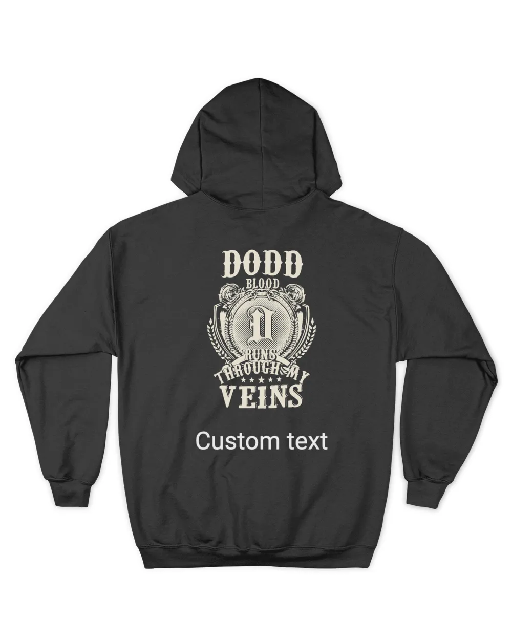 custom text mặt sau