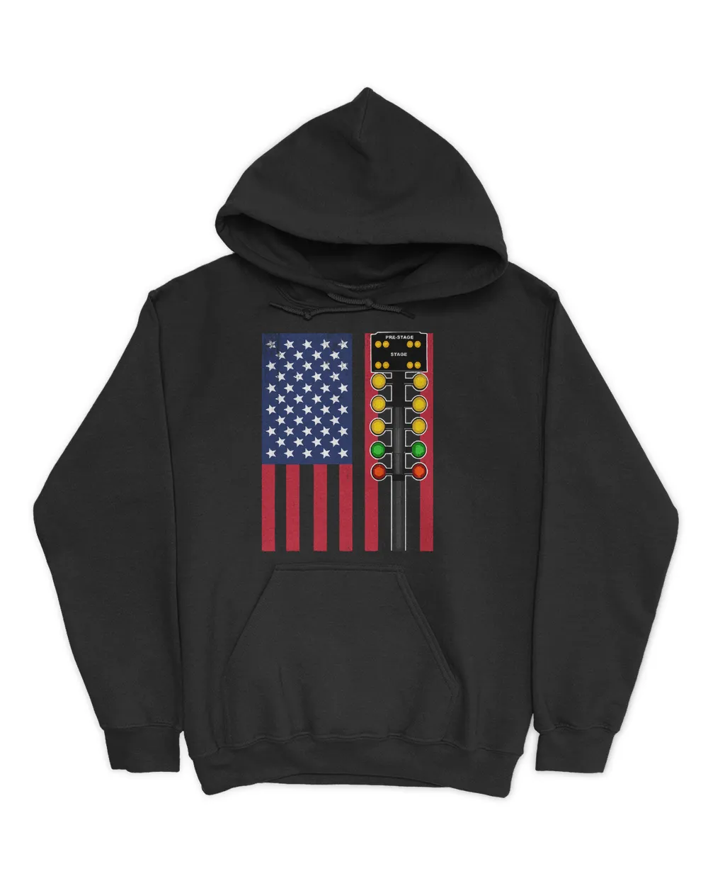 Drag Racing T-ShirtDrag Racing - Drag Racer USA Flag T-Shirt