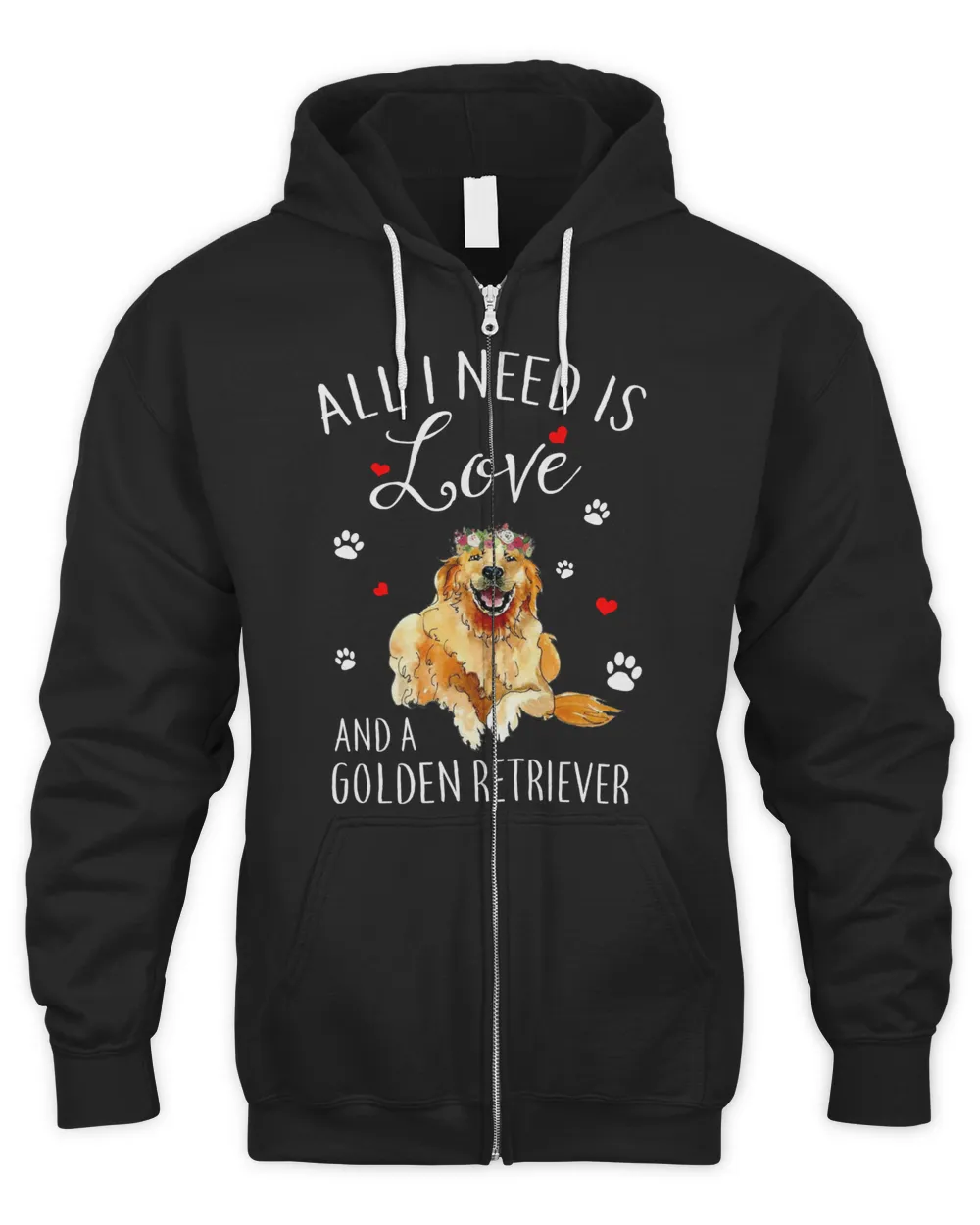 All i Need is Love And a Golden Retriever t shirt