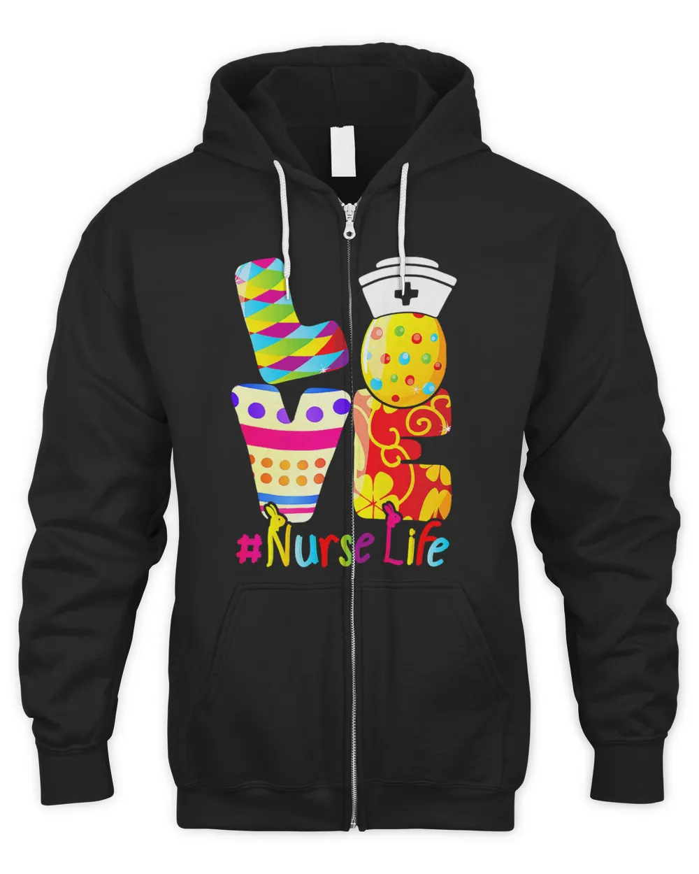 Nursing Stethoscope Scrub Life Nurse Bunny Easter Day T-Shirt
