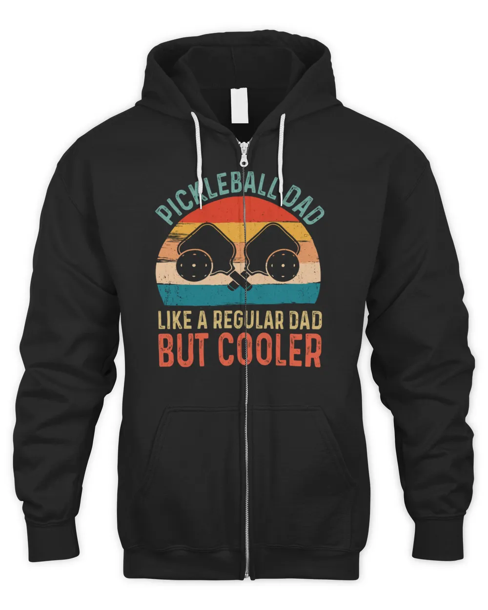 Pickleball Dad Like Regular Dad But Cooler, Vintage Retired Pickleball Player Coach Fathers Day For